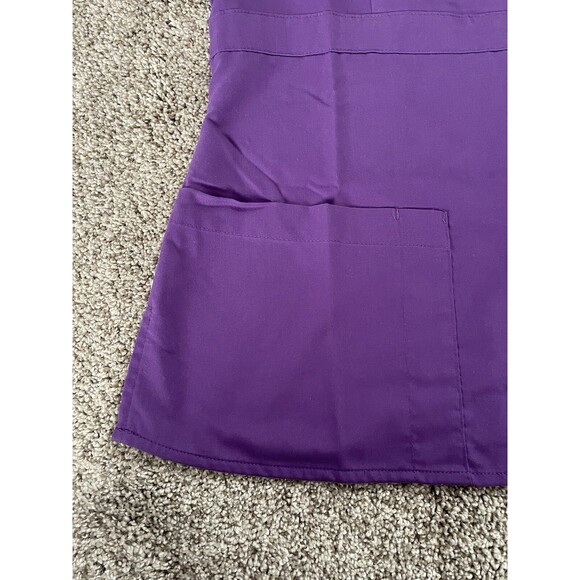 Grey’s Anatomy Scrub Top Purple 4153 Mock Wrap Women's Size Small - Picture 4 of 8